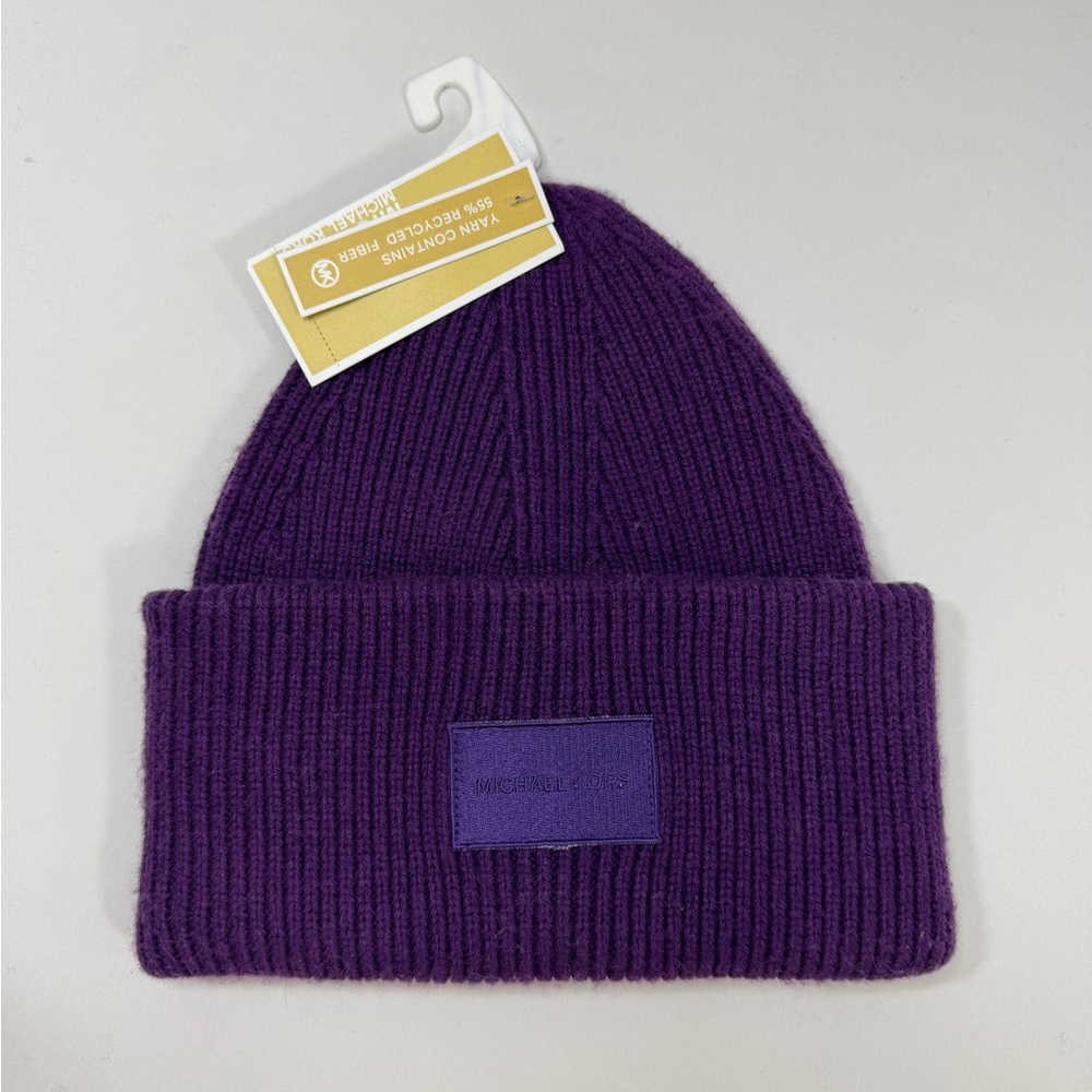 MICHAEL Michael Kors Purple Knit Beanie